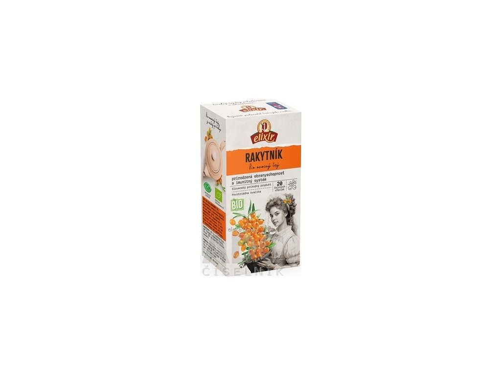 AGROKARPATY BIO RAKYTNÍK - bylinný čaj, prírodný produkt 20x3 g (60 g)