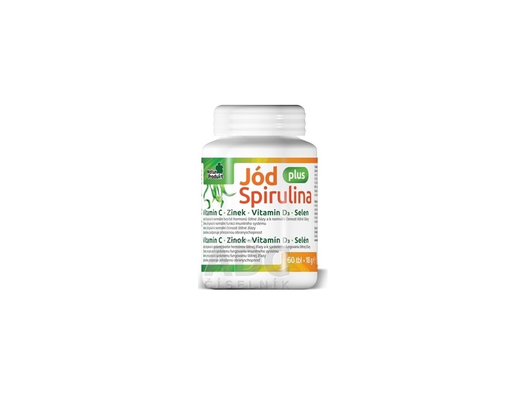 NaturProdukt Jód plus Spirulina - 1x60 ks