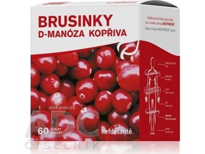nefdesanté BRUSNICE D-MANÓZA ŽIHĽAVA - tbl 6x10 (60 ks)