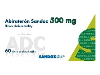 Abiraterón Sandoz 500 mg - 1x60 ks