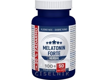 MELATONÍN FORTE HERBAL - Clinical - tbl 100+50 zdarma (150 ks)