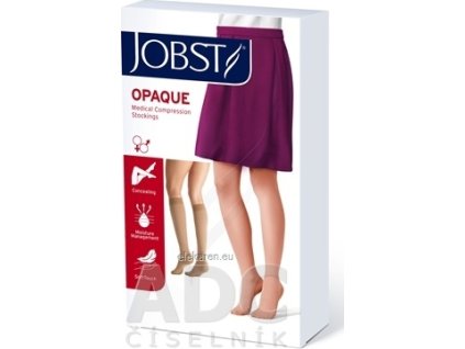 JOBST OPAQUE kompresívne lýtkové pančuchy - I.KT, kratšia d., so zatvorenou špičkou, karamelové, veľ. IV., 1x1 pár
