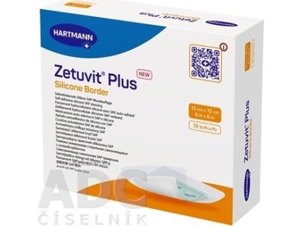 Zetuvit Plus Silicone Border - 1x10 ks