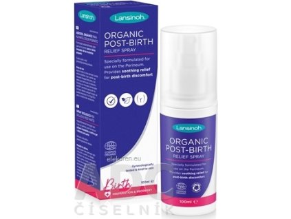 Lansinoh Organický upokojujúci sprej na hrádzu - 1x100 ml