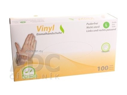 Medi-Inn Rukavice vinylové veľ. L - 1x100 ks