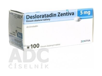Desloratadin Zentiva 5 mg - 1x100 ks