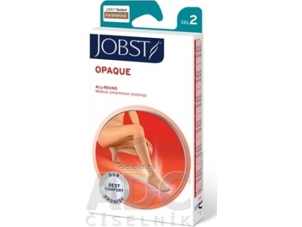 JOBST OPAQUE kompresívne lýtkové pančuchy - II.KT, kratšia d., so zatvorenou špičkou, karamelové, veľ. III., 1x1 pár
