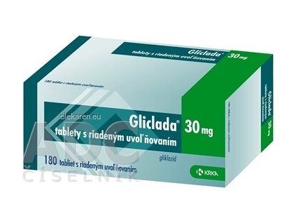 Gliclada 30 mg - 1x180 ks