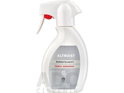 ALTRUIST Rodinný opaľovací sprej SPF 50 - 1x250 ml