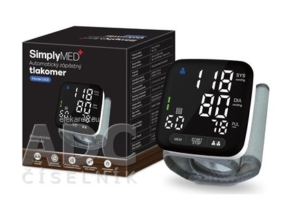 SimplyMED Automatický zápästný tlakomer - 1x1 ks