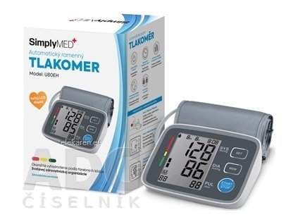 SimplyMED Automatický ramenný tlakomer - 1x1 ks