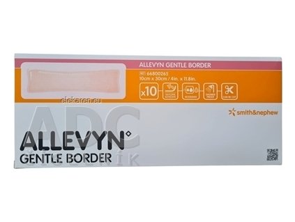 ALLEVYN Gentle Border Krytie na rany - 1x10 ks