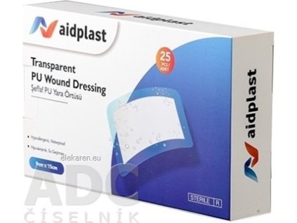 Aidplast Priehľadná sterilná náplasť na rany - 1x25 ks