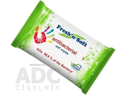 Fresh´n Soft Vlhké antibakteriálne utierky - 1x15 ks