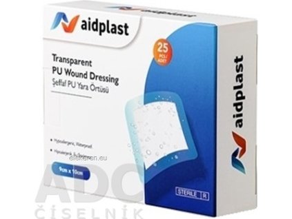 Aidplast Priehľadná sterilná náplasť na rany - 1x25 ks