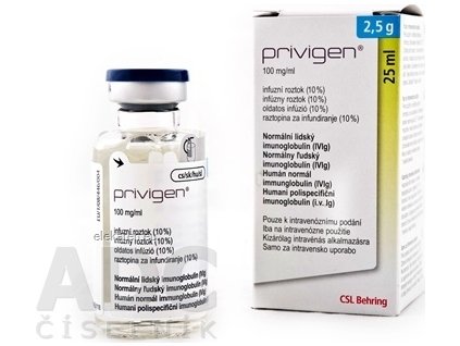 Privigen 100 mg/ml infúzny intravenózny roztok - 1x25 ml