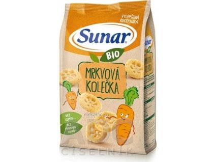 Sunar BIO Chrumky Mrkvové kolieska - 1x45 g