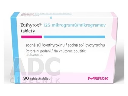 Euthyrox 125 mikrogramov - 1x90 ks