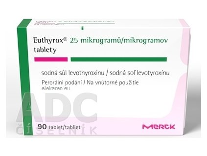 Euthyrox 25 mikrogramov - 1x90 ks