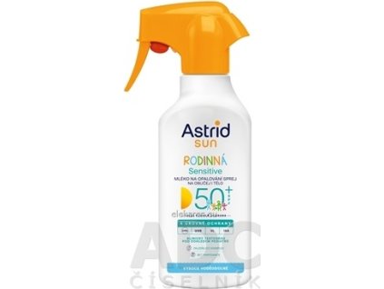 ASTRID SUN Sensitive Rodinné mlieko OF 50+ - 1x270 ml