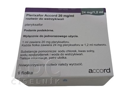 PLERIXAFOR ACC.SOL INJ 1X1,2ML/24MG