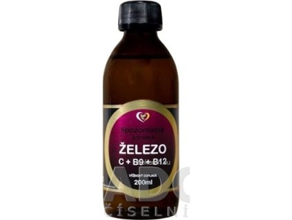 Zdravý svet Lipozomálne ŽELEZO + C + B9 + B12 - 1x200 ml