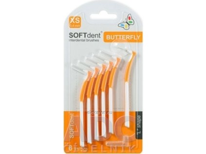 Medzizubné kefky SOFTdent Butterfly XS 0,4 mm - 1x6 ks