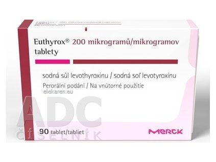 Euthyrox 200 mikrogramov - 1x90 ks
