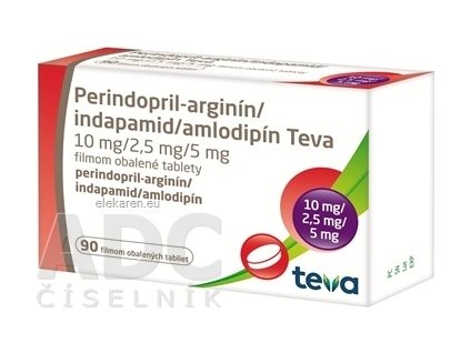 Perindopril-arginín/indapamid/amlodipín Teva - 1x90 ks