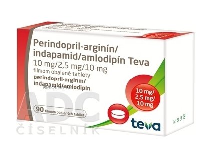 Perindopril-arginín/indapamid/amlodipín Teva - 1x90 ks