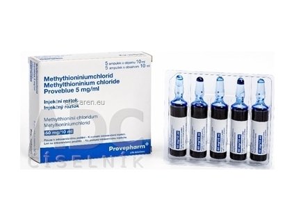 Methylthioninium chloride Proveblue 5 mg/ml - 5x10 ml