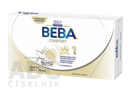 BEBA COMFORT 1, komplex 5 HM-O - počiatočná dojčenská výživa (od narodenia)(inov.5/2024) 32x70 ml (2240 ml)