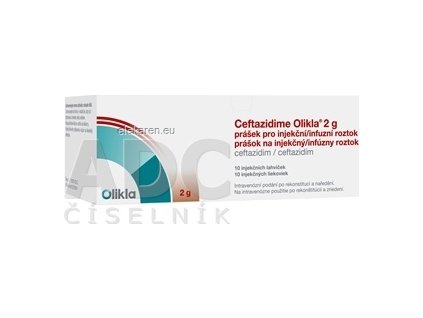 Ceftazidime Olikla 2 g - 1x10 lag