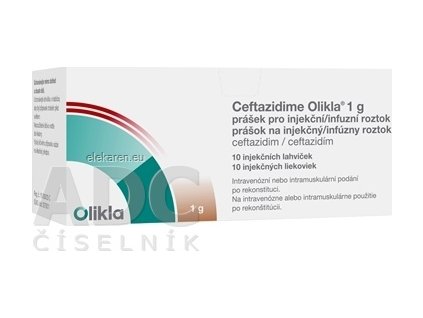 CEFTAZIDIME OLIKLA 1G PLO IJF 10 LA