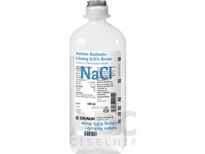 Chlorid sodný B. Braun 0,9 % infúzny roztok - 10x500 ml