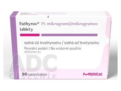 Euthyrox 75 mikrogramov - 1x90 ks