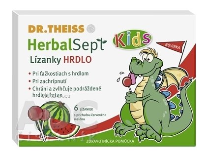 Dr.Theiss HerbalSept Kids HRDLO - 1x6 ks