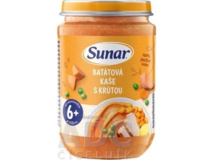 Sunar BATÁTOVÁ KAŠA S MORKOU - 1x190 g