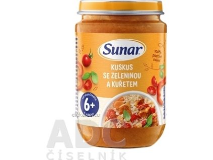 Sunar KUSKUS SO ZELENINOU A KURAŤOM - 1x190 g