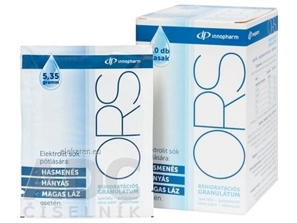 ORS Rehydratačný soľný granulát - InnoPharm - perorálny, vrecká 10x5,35 g (53,5 g)