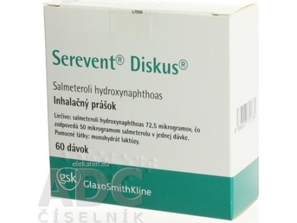 SEREVENT DISKUS - plv inh 50 µg 1x60 dávok