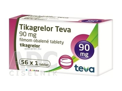 Tikagrelor Teva 90 mg - 56x1 ks