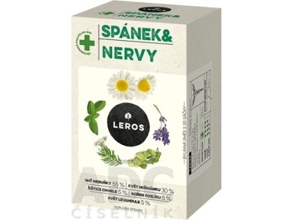 LEROS SPÁNOK A NERVY - nálevové vrecká (inov. 2021) 20x1,3 g (26 g)