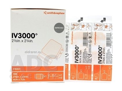 IV3000 Transparentné krytie katétrov - 1x100 ks