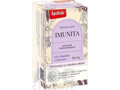 APOTHEKE FARMA IMUNITA - bylinná zmes, čaj v nálevových vreckách 20x2 g (40 g)
