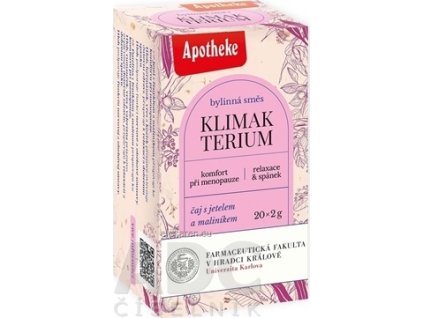 APOTHEKE FARMA KLIMAKTÉRIUM - bylinná zmes, čaj v nálevových vreckách 20x2 g (40 g)