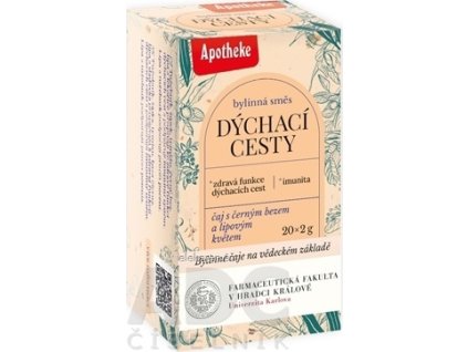 APOTHEKE FARMA DÝCHACIE CESTY - bylinná zmes, čaj v nálevových vreckách 20x2 g (40 g)
