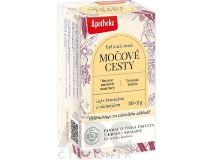 APOTHEKE FARMA MOČOVÉ CESTY - bylinná zmes, čaj v nálevových vreckách 20x2 g (40 g)