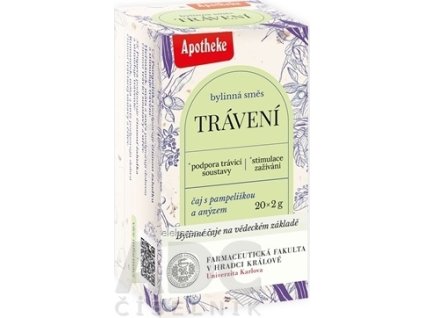 APOTHEKE FARMA TRÁVENIE - bylinná zmes, čaj v nálevových vreckách 20x2 g (40 g)