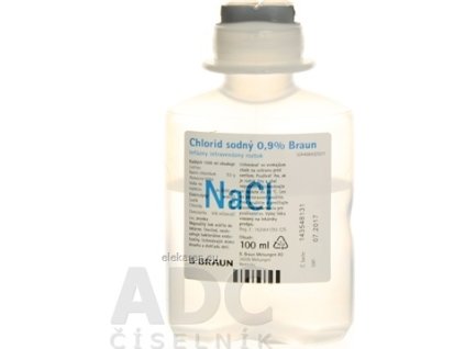 Chlorid sodný B. Braun 0,9 % infúzny roztok - 20x100 ml